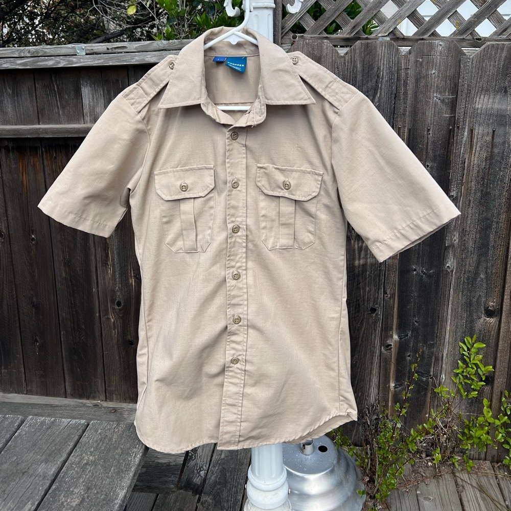 Beige Button Up Shirt